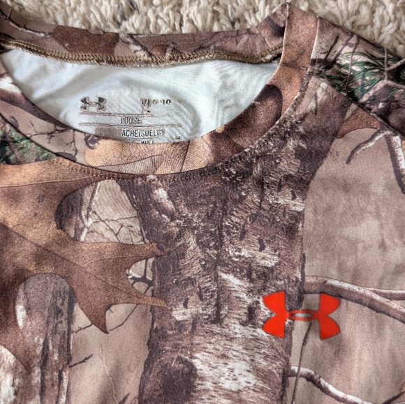 Under Armour Realtree Camo LS Hunting Shirt Youth Large - Picture 2 of 5